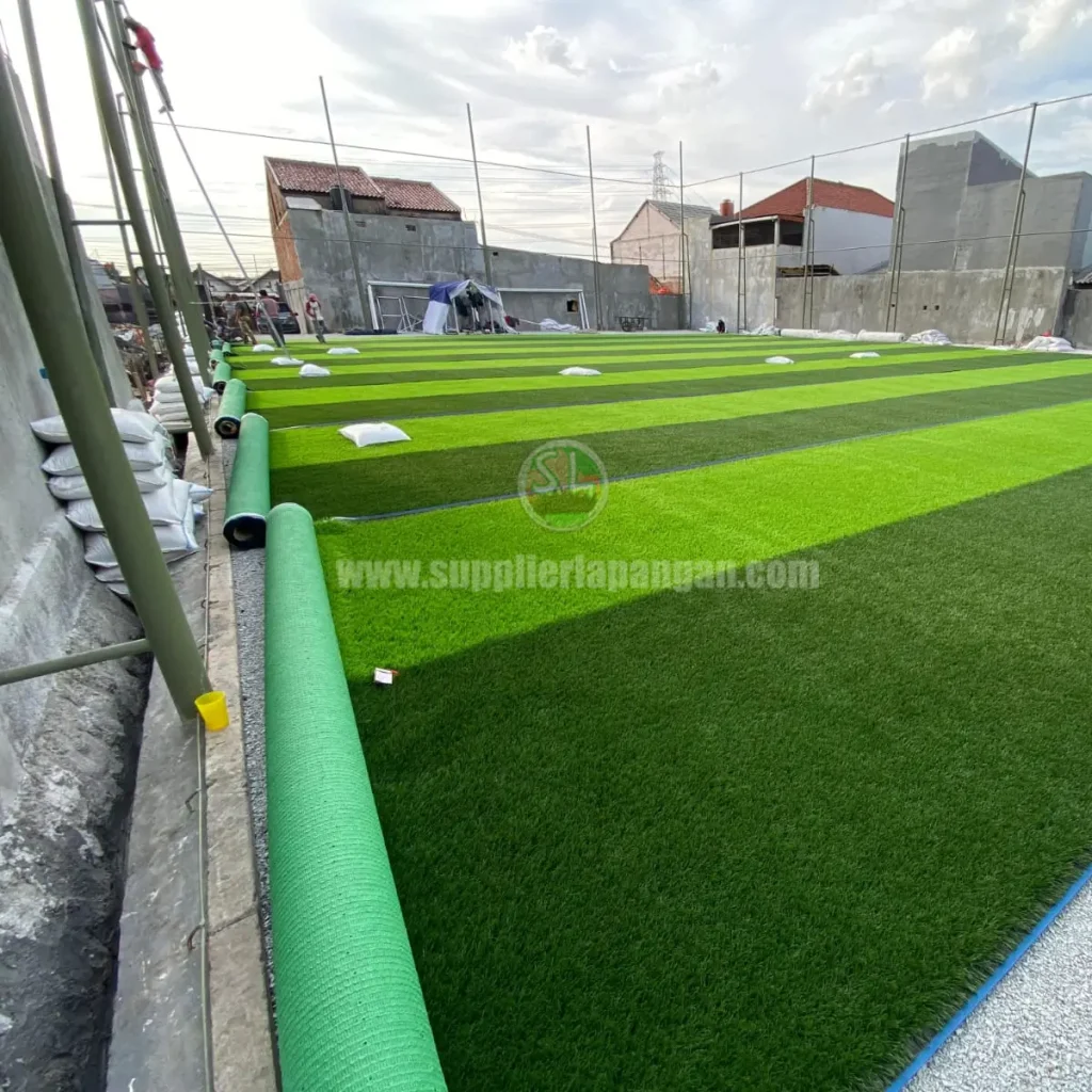 kontraktor lapangan futsal rumput sintetis import murah bekasi 3